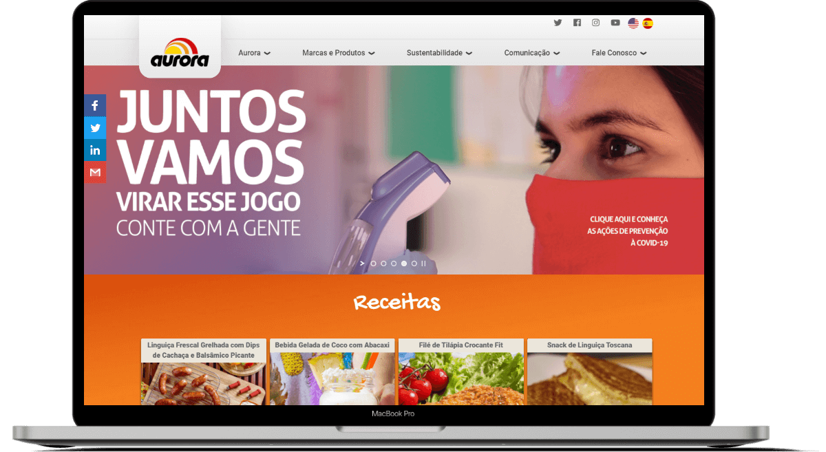 Novo site Aurora Alimentos